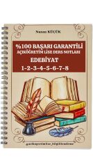 AÇIKÖĞRETİM LİSE EDEBİYAT 1-2-3-4-5-6-7-8 DERS NOTLARI